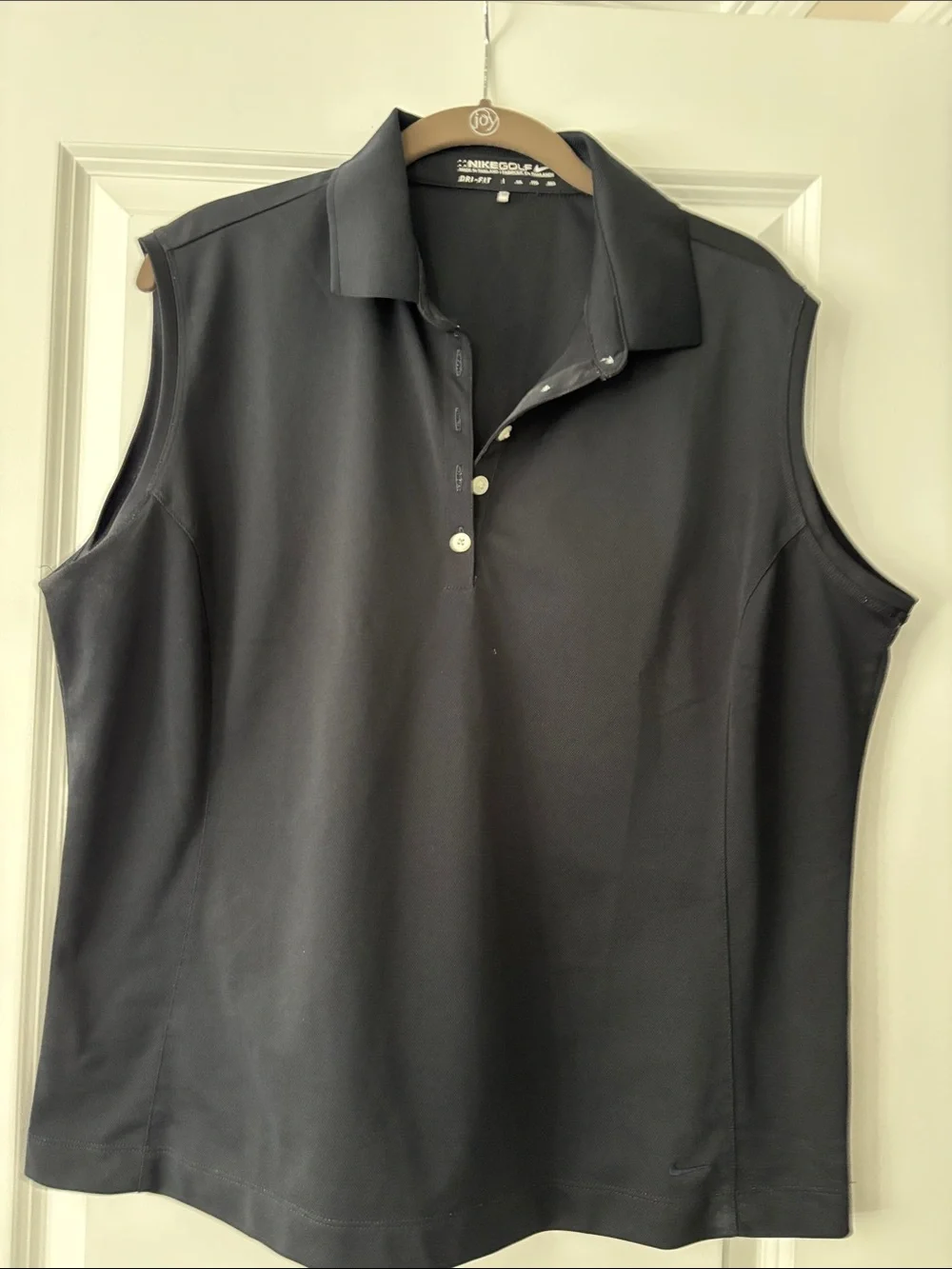 Ladies Nike Sleeveless Golf Polo - Black